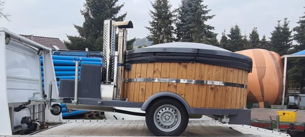 Mobiles L Hot Tub Jacuzzi Whirlpool Badezuber Badefass Oder Badebottich Mieten