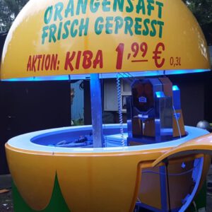 BIG ORANGE „Die-SaftBar“ mit Zumex Orangensaftpresse + Kühlschrank + Waschbecken & großzügiger Arbeitsfläche 4